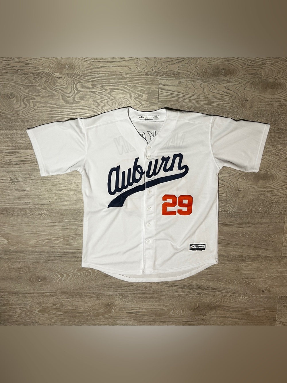 Bo Jackson Auburn Majestic White Baseball Jersey